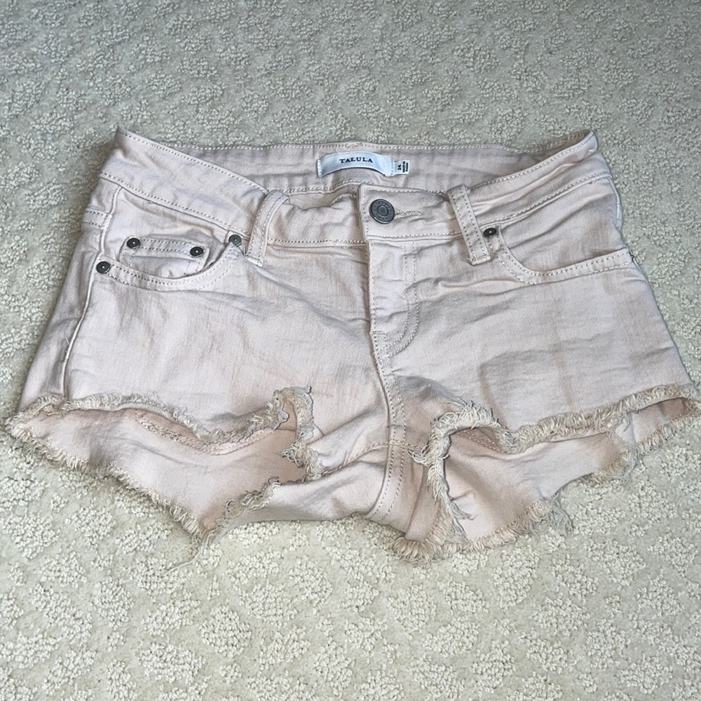 Cream shorts